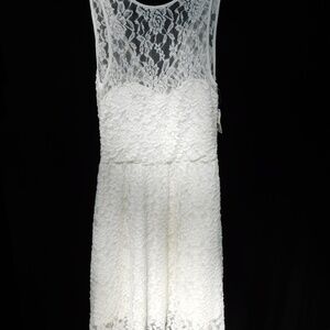 Bethany Mota Aeropostale white dress M, bridal shower, rehearsal dinner, lacy